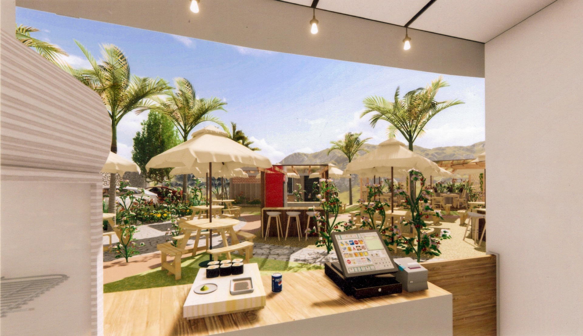 Parte interna locales comerciales
