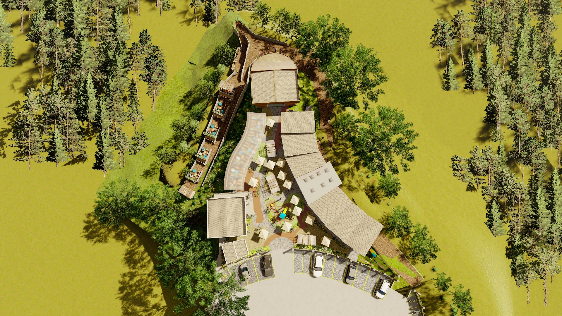 Proyecto D.A. Mall vista superior